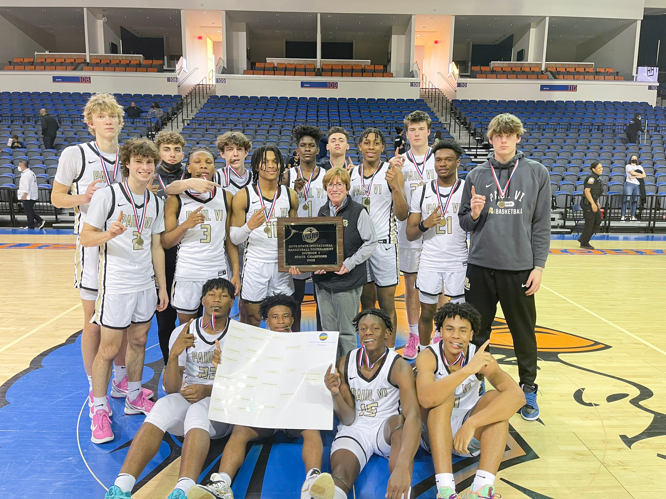 Paul VI boys and girls basketball sweep VISAA championships Arlington