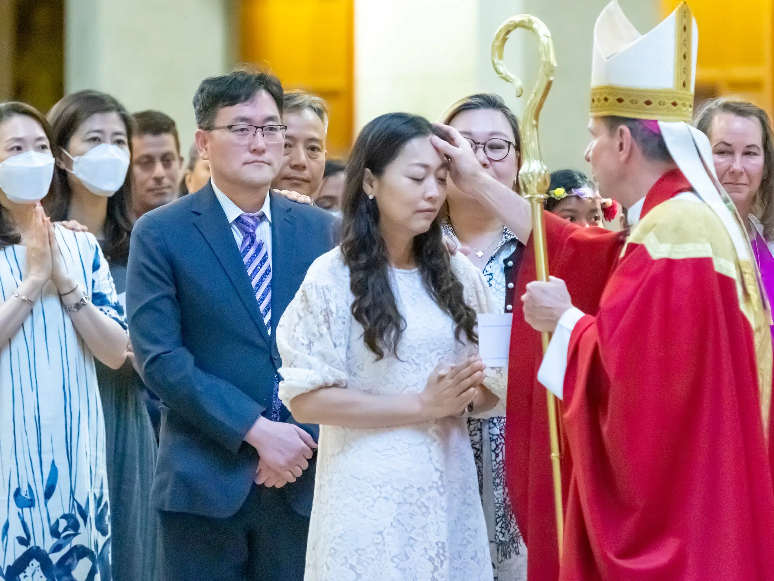 Someone Getting Confirmed Catholic Adult Confirmation