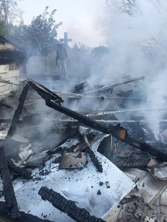 LR clinic fire LR clinic fire