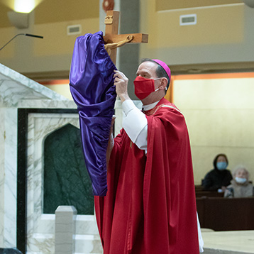 St. John Paul II showed us how to carry our crosses, Bishop Burbidge says