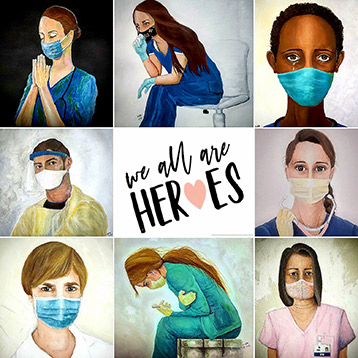 sq-mary paintings collage sq-mary paintings collage